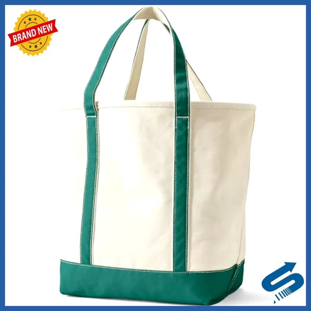 Canvas Tote Bag Durable Classic Spacious Water Repellent Base Multiple Pockets